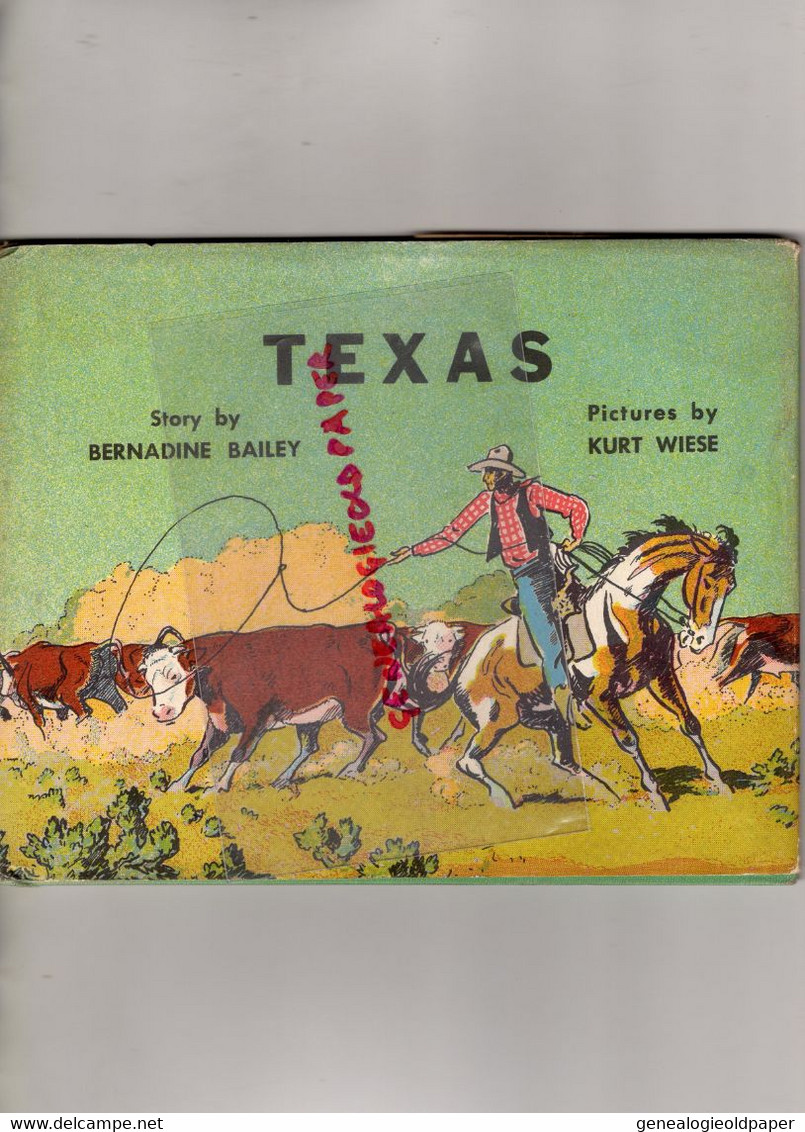 ENFANTINA -PICTURE BOOK TEXAS- BERNADINE BAILEY-KURT WIESE-ALBERT WHITMAN ILLINOIS-1950-HOUSTON-AUSTIN-EL PASO-DALLAS- - Other & Unclassified