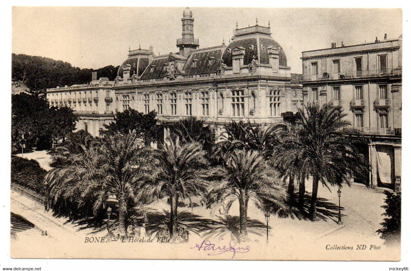 Algérie -- ANNABA--BONE -- 1904--L'Hôtel De Ville.....................à Saisir - Annaba (Bône)