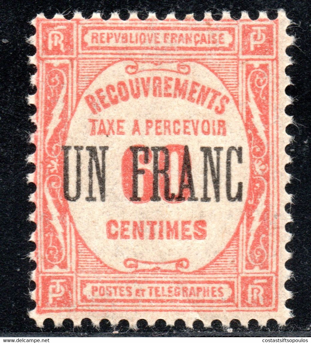 913.FRANCE,1929-1931 TAX  UN F./60 C. # 63  VERY FINE AND VERY FRESH - Other & Unclassified