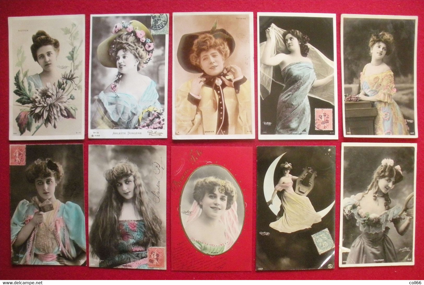Lot 136 Cartes Postales 1904-1909 Artistes Et Vedettes Même Famille Larose éditeur Reutlinger Paris Franco Port/Europe - Künstler