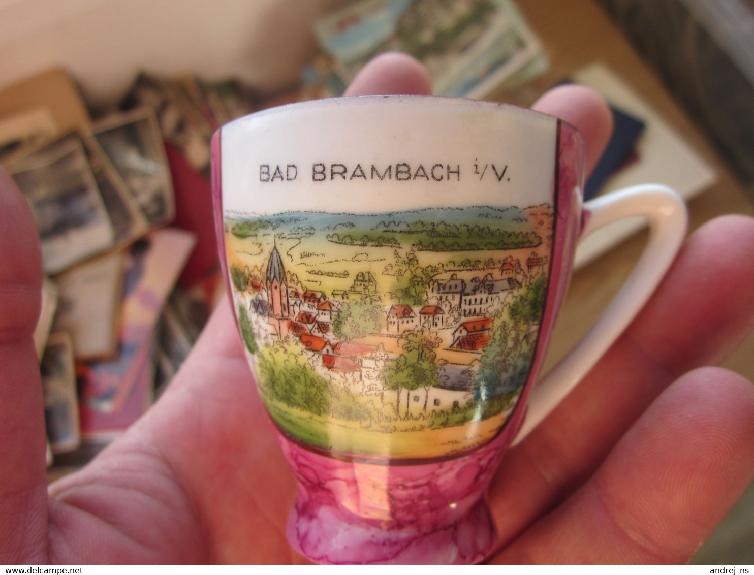 Old Porcelain Cup Bad Brambach I V Grossbreittenbach - Andere & Zonder Classificatie