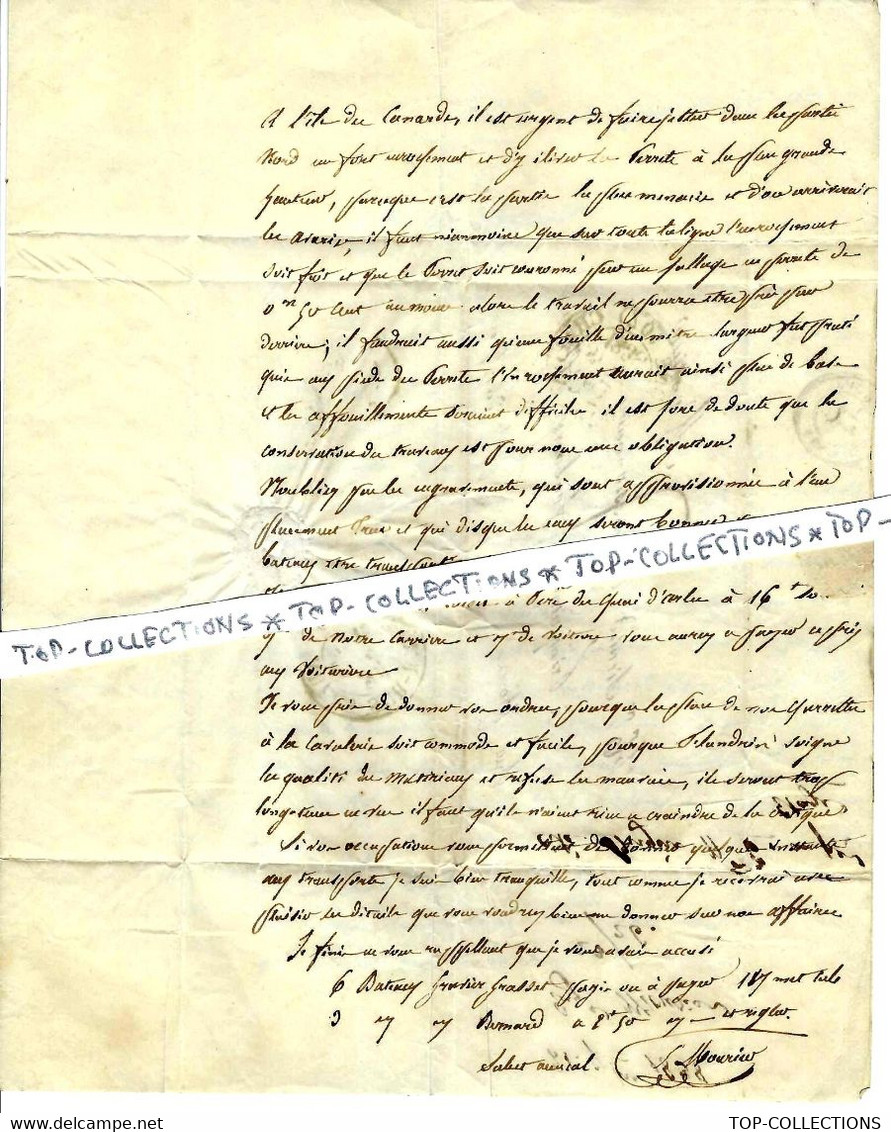 1838  LETTRE ECRITE « SUR LE BATEAU A VAPEUR Sept.1838 TEXTE INTERESSANT SUR LE RHONE A DECOUVRIR - Documents Historiques