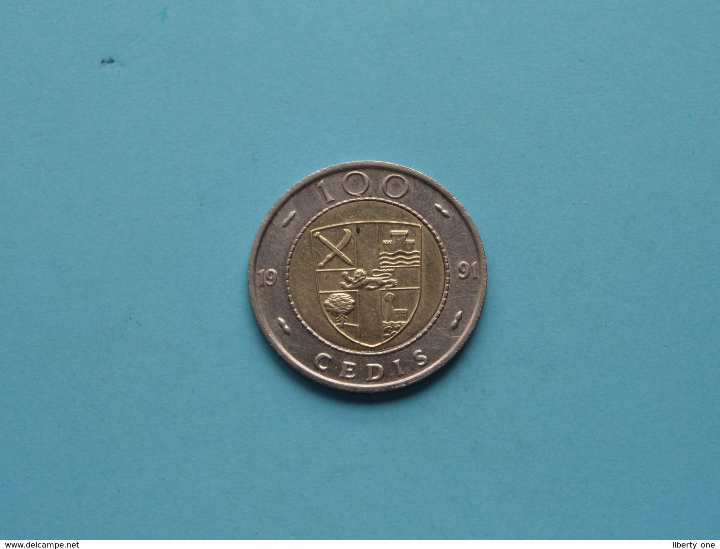 1991 - 100 Cedis - KM 32 ( Uncleaned Coin - For Grade, Please See Photo ) ! - Ghana