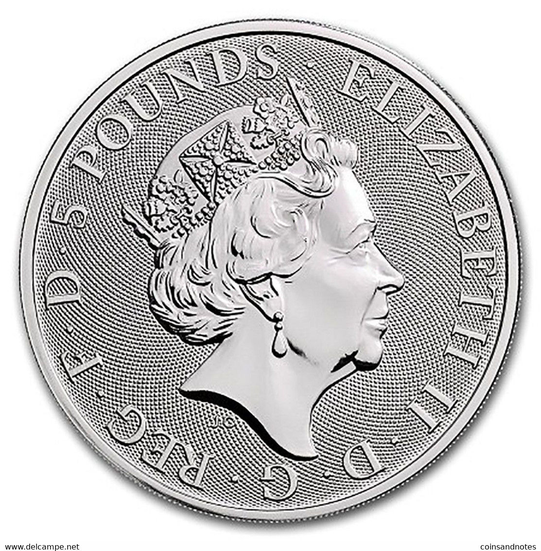 UK 2019 - 2 Oz Fine Silver (62.42 Gr) ‘Yale Of Beaufort’ - Collections