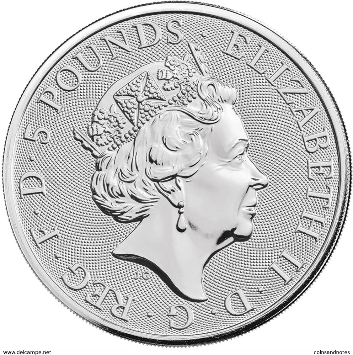 UK 2019 - 2 Oz Silver (62.42 Gr) ‘Falcon Of The Plantagenets’ - Colecciones