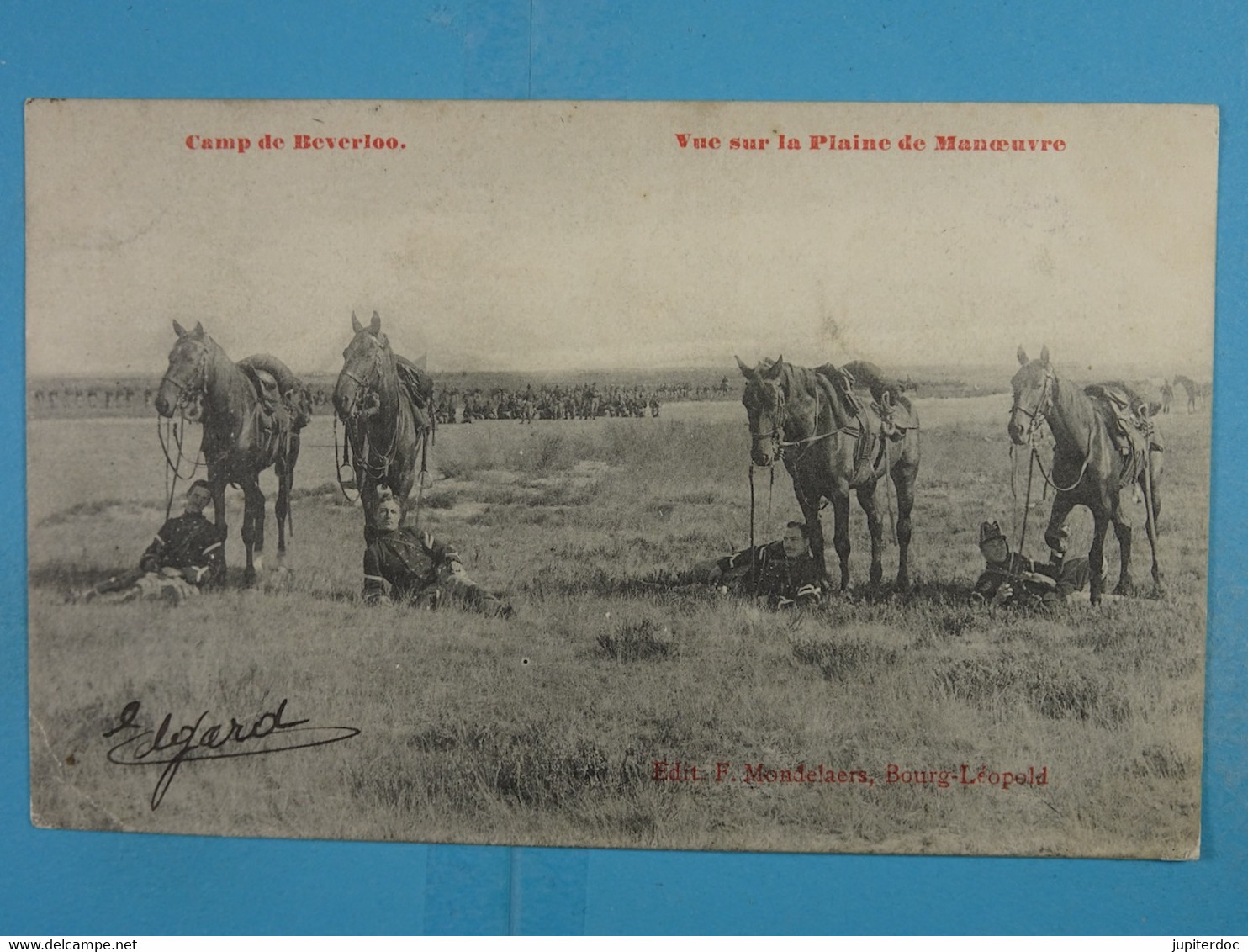 Camp De Beverloo Vue Sur La Plaine De Manoeuvre - Leopoldsburg (Camp De Beverloo)