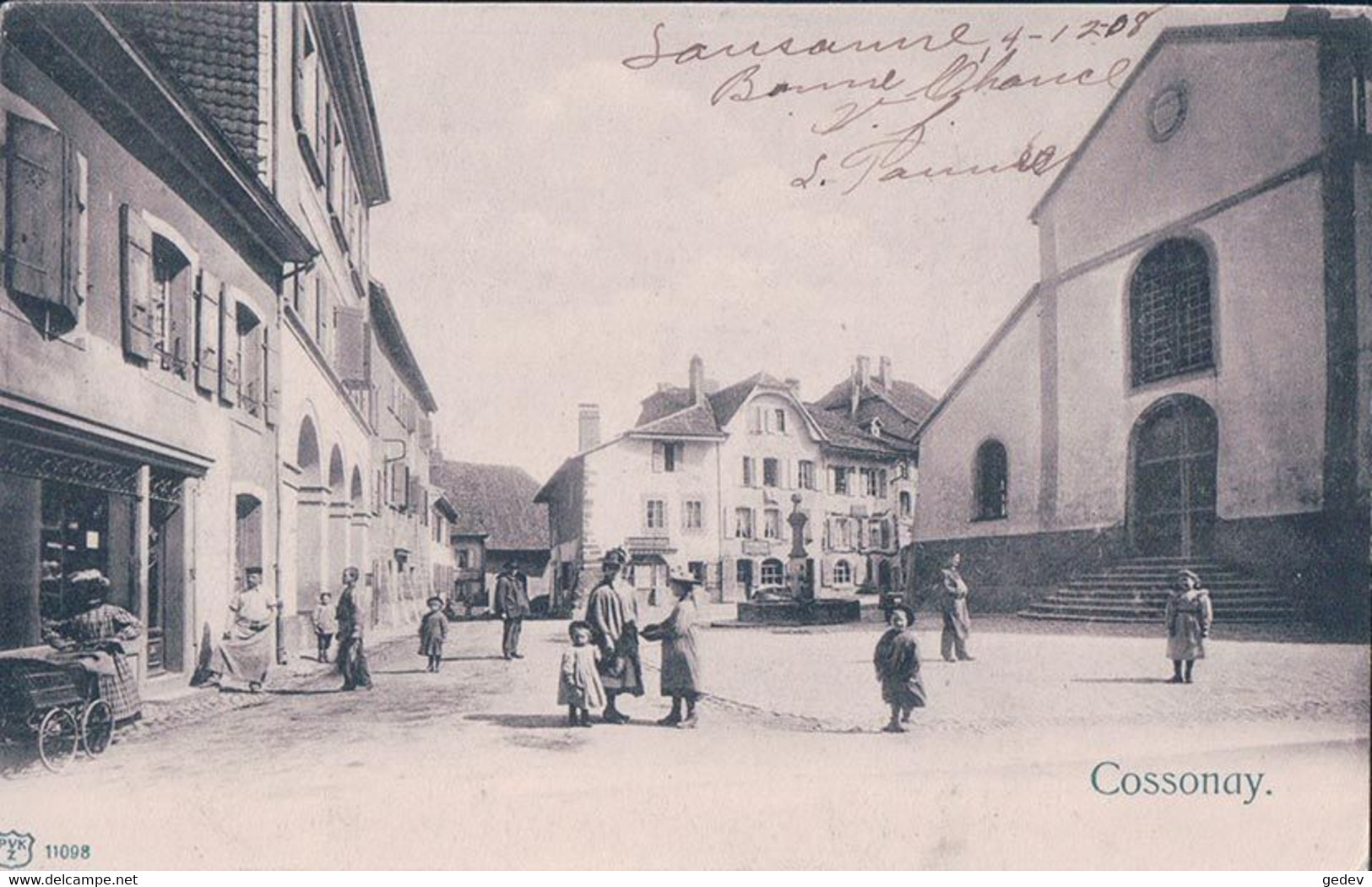 Cossonay VD, Place Du Temple (11098) - Cossonay