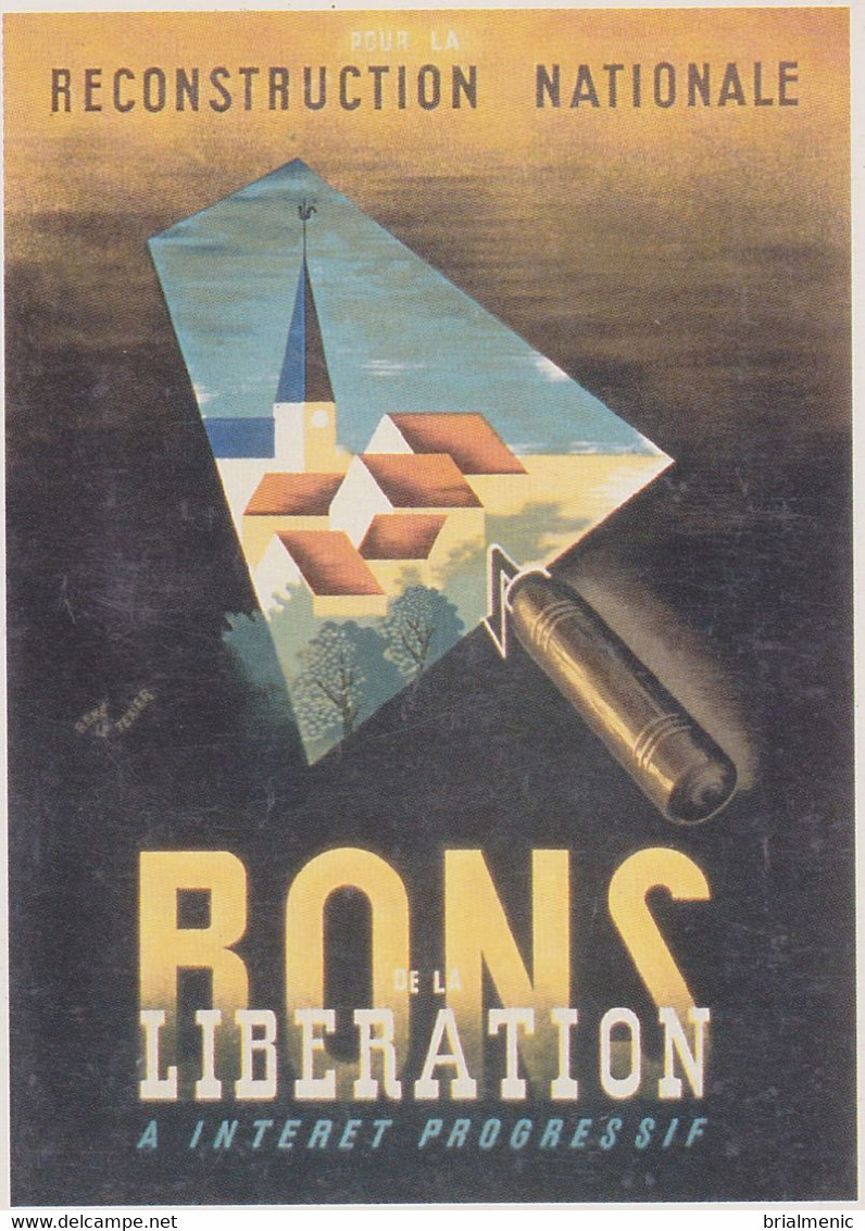 Carte Reproduisant Un " BON " Pour La Reconstruction Nationale En 1945 - Non Classés