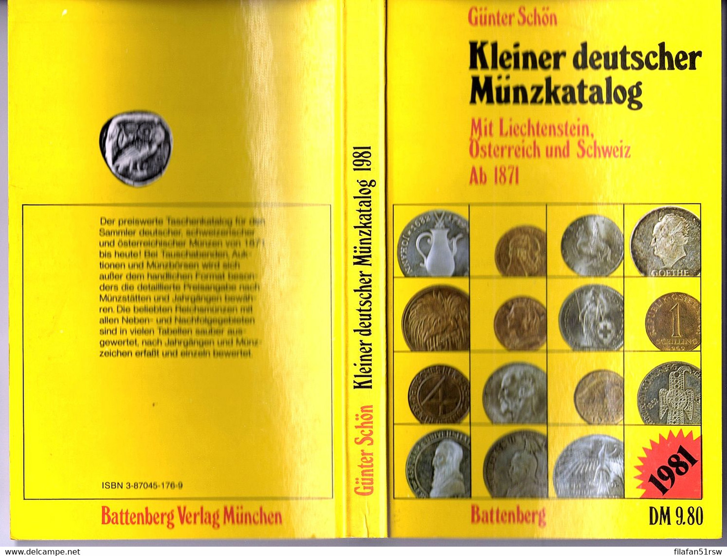 Kleiner Deutscher Münzkatalog, Günter Schön. Mit Liechtenstein, Österreich Und Schweiz Ab 1871, - Livres & Logiciels