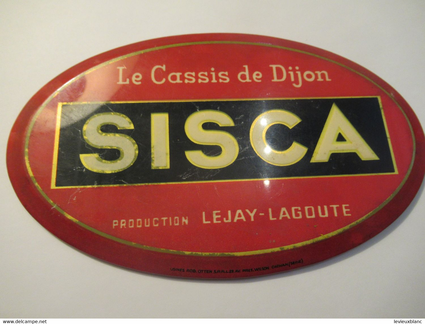 Glacoïde  Publicitaire Ancienne  De Bar / Le Cassis De DIJON/ SISCA/Production LEJAY-LAGOUTE /date à Déterminer  BFPP220 - Other & Unclassified