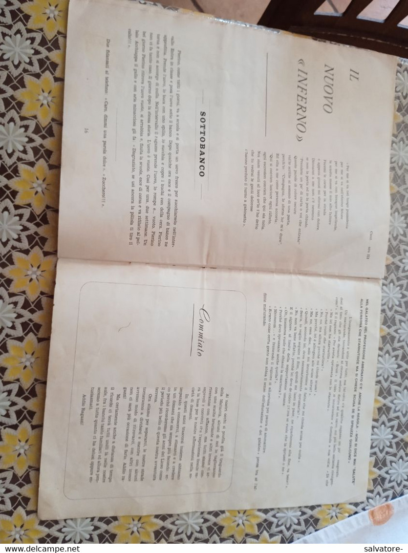 GIORNALE LICEUM- MAZARA DEL VALLO- NUMERO UNICO- 1968-69 LICEO SCIENTIFICO G.G.ADRIA - First Editions