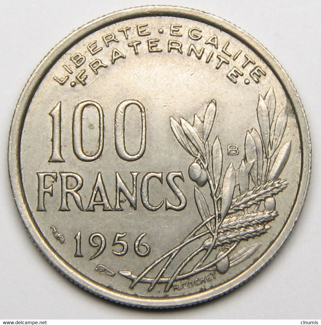 100 Francs Cochet, 1956 B (Beaumont-le-Roger), Cupro-nickel - IV° République - 100 Francs