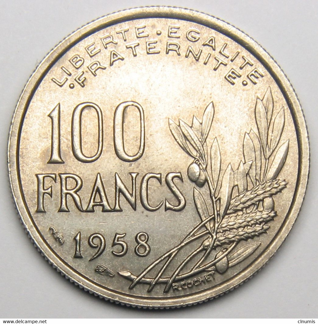 100 Francs Cochet, 1958, Cupro-nickel - IV° République - 100 Francs