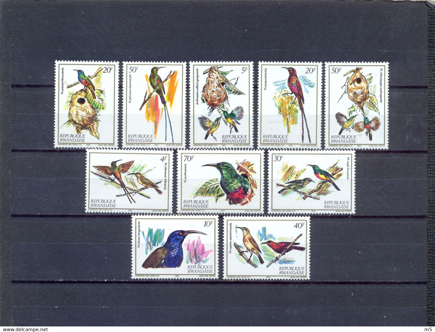 RWANDA - MNH - BIRDS - MI.NO.1214/23 - CV = 11 € - Usati