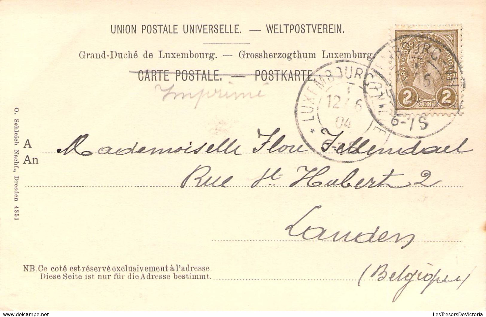 CPA Luxembourg - Clausen Et Parc Mansfeld -  Oblitéré à Luxembourg Ville En 1904 - Luxembourg - Ville