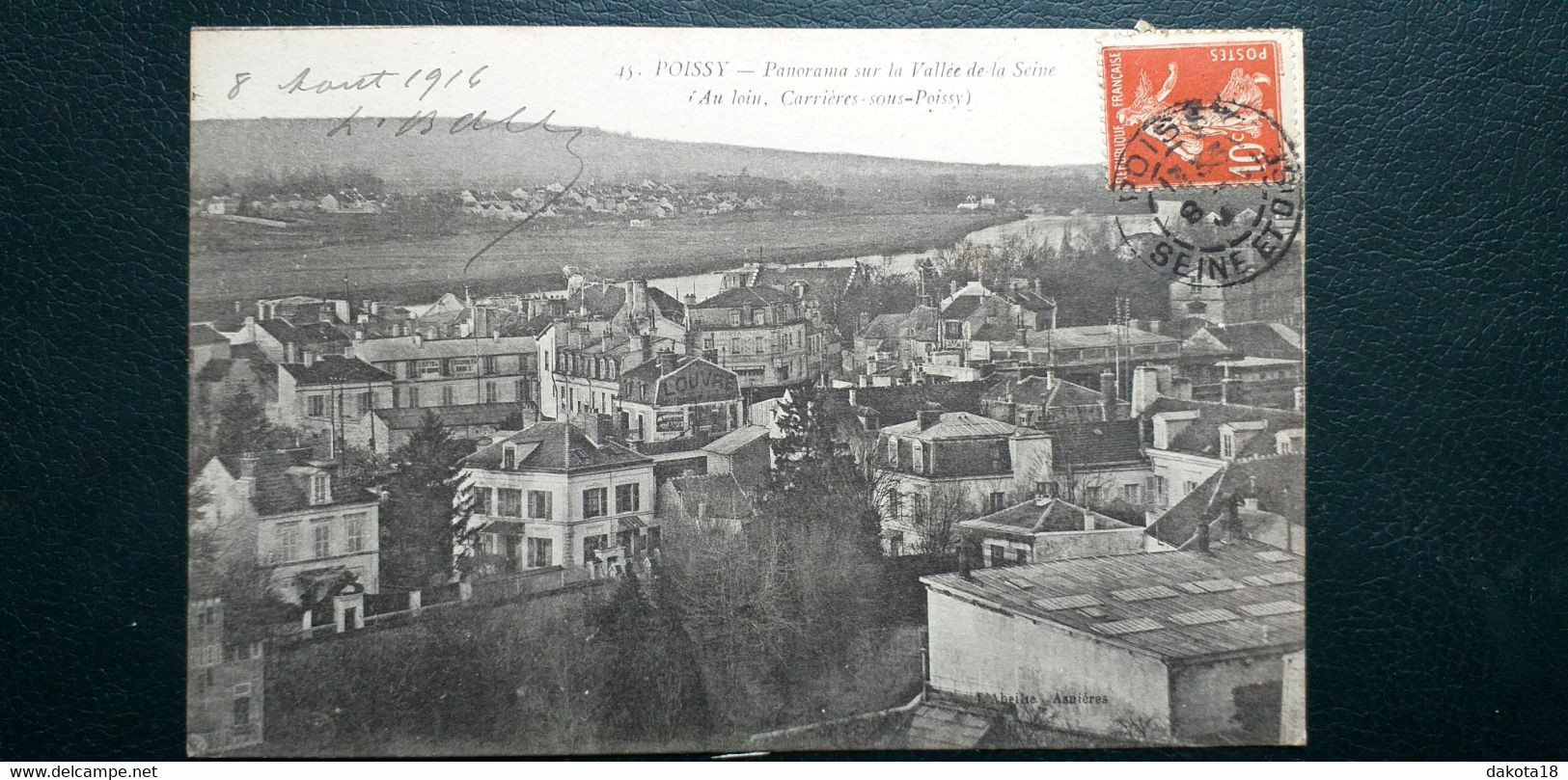 78 ,poissy ,vue Générale En 1916 - Poissy