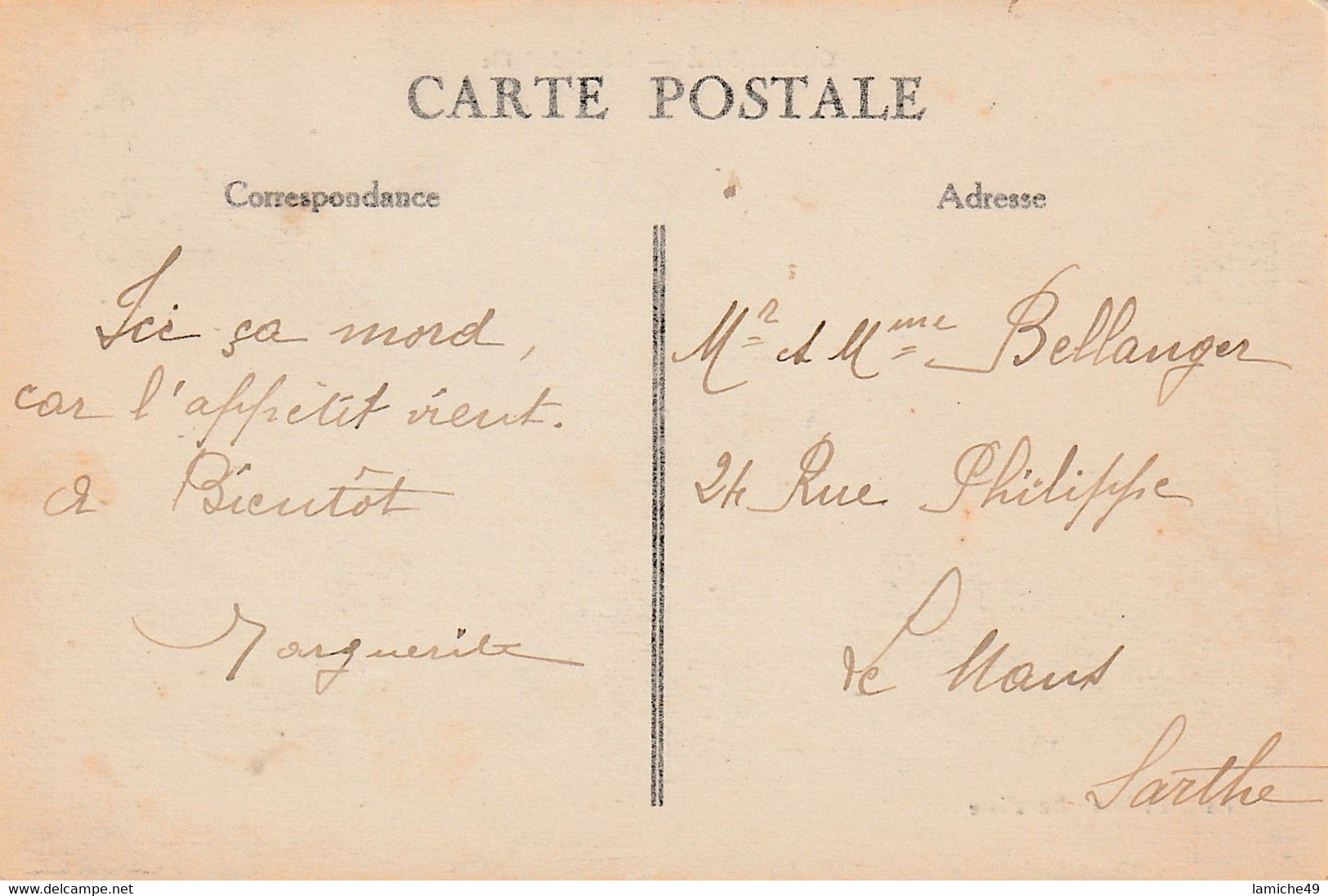 CONNERRE - L'hôtel De Ville  (timbre Se 10c 1923) - Connerre