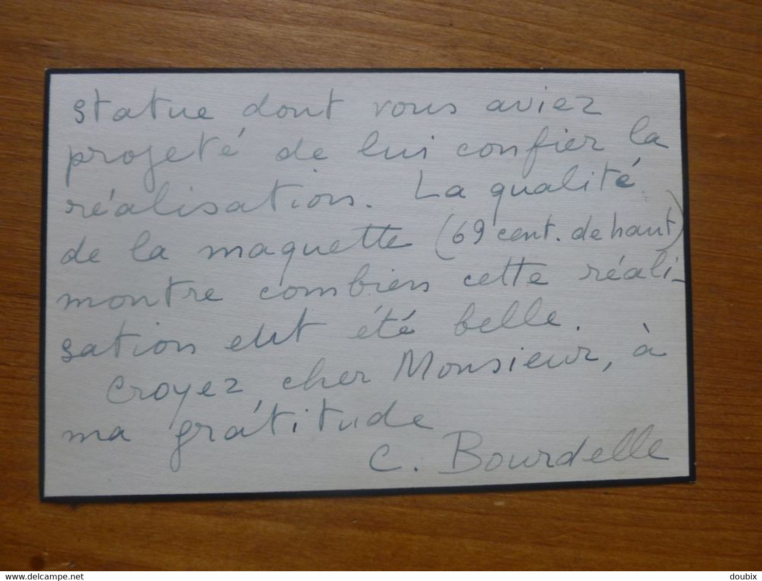 Cléopatre SEVASTOS (1882-1972). Epouse Emile Antoine BOURDELLE. Sculpteur Ami Rodin. AUTOGRAPH - Otros & Sin Clasificación