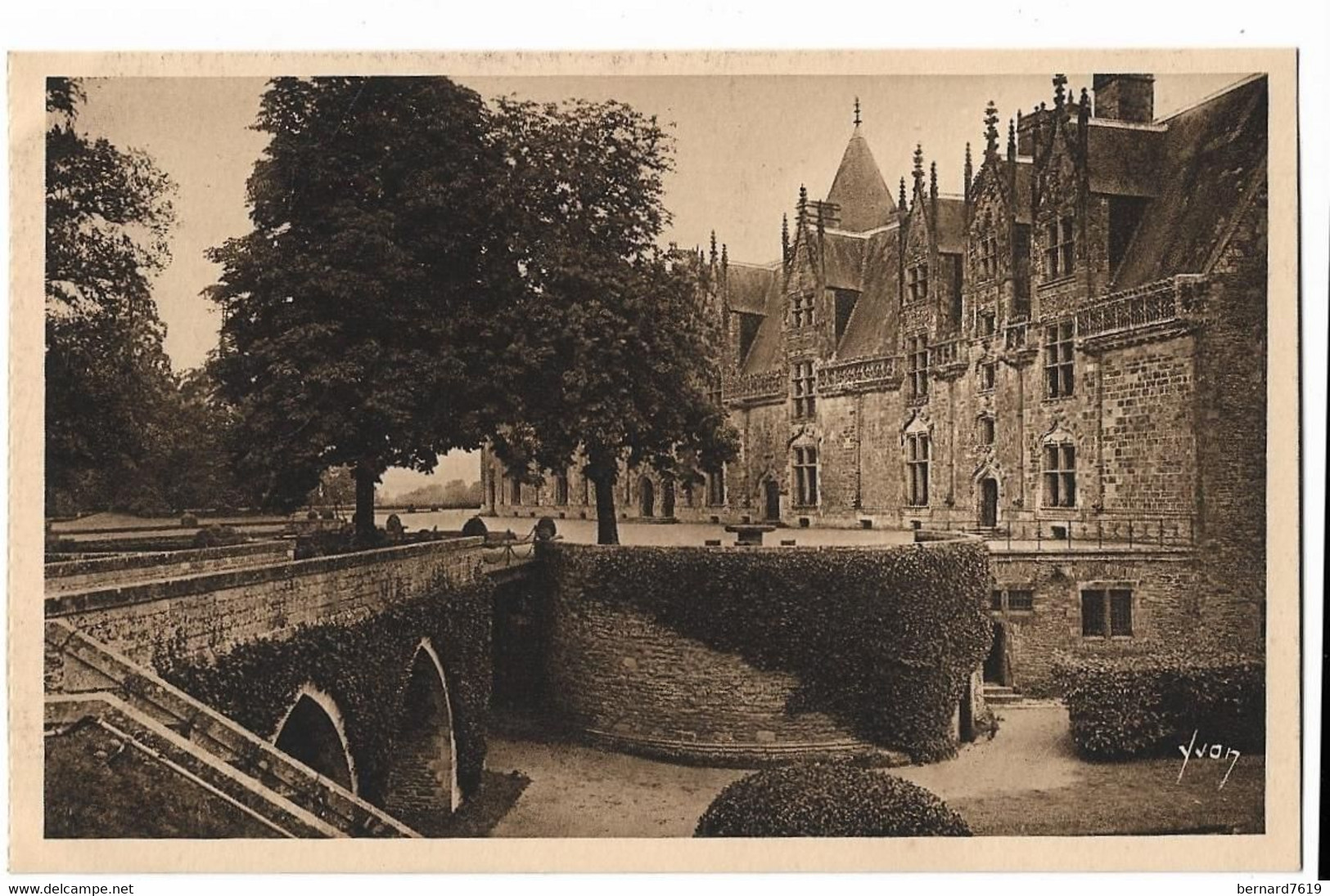 56    Josselin -  Chateau -    Soubassement  De L'ancien Pont Levis - Josselin