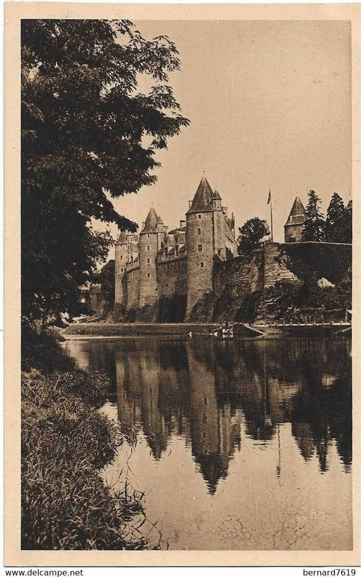 56    Josselin -    Les Bords De L'oust Et Le Chateau - Josselin