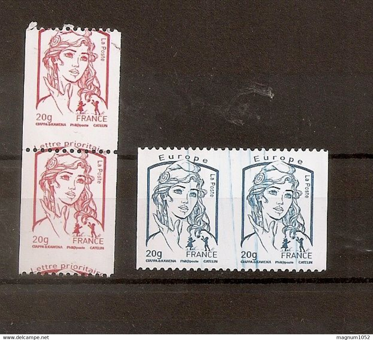 VARIETE  N  4779/80 **   DUO N 4779 - PIQUAGE CHEVAL - DUO N 4780 DEFAUT D ESSUYAGE + SANS N ° NOIR SUR LES 2 NUMEROS - Unused Stamps