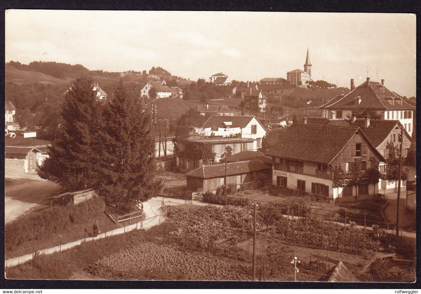 1919 Gelaufene AK Aus Stäfa Mit Zentrumstempel: Stäfa - Stäfa