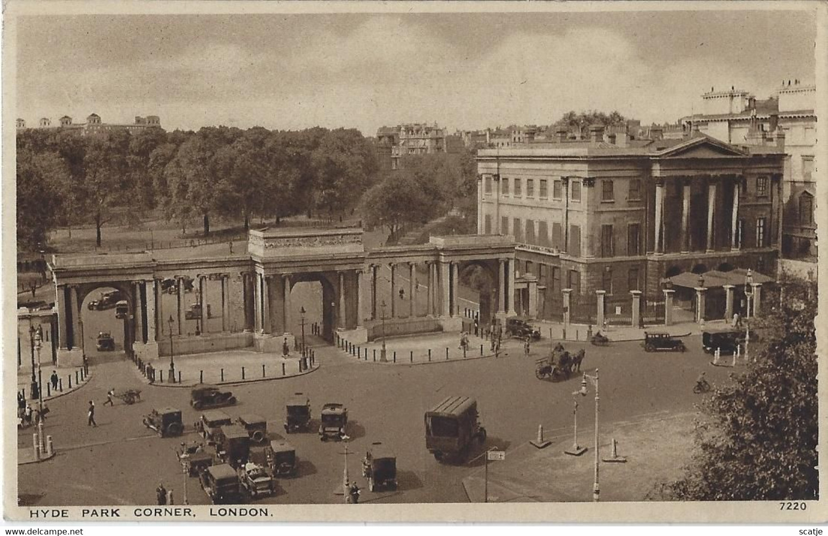 London.   -   Hyde Park Corner.   -   1946   Naar   Ostende - Hyde Park