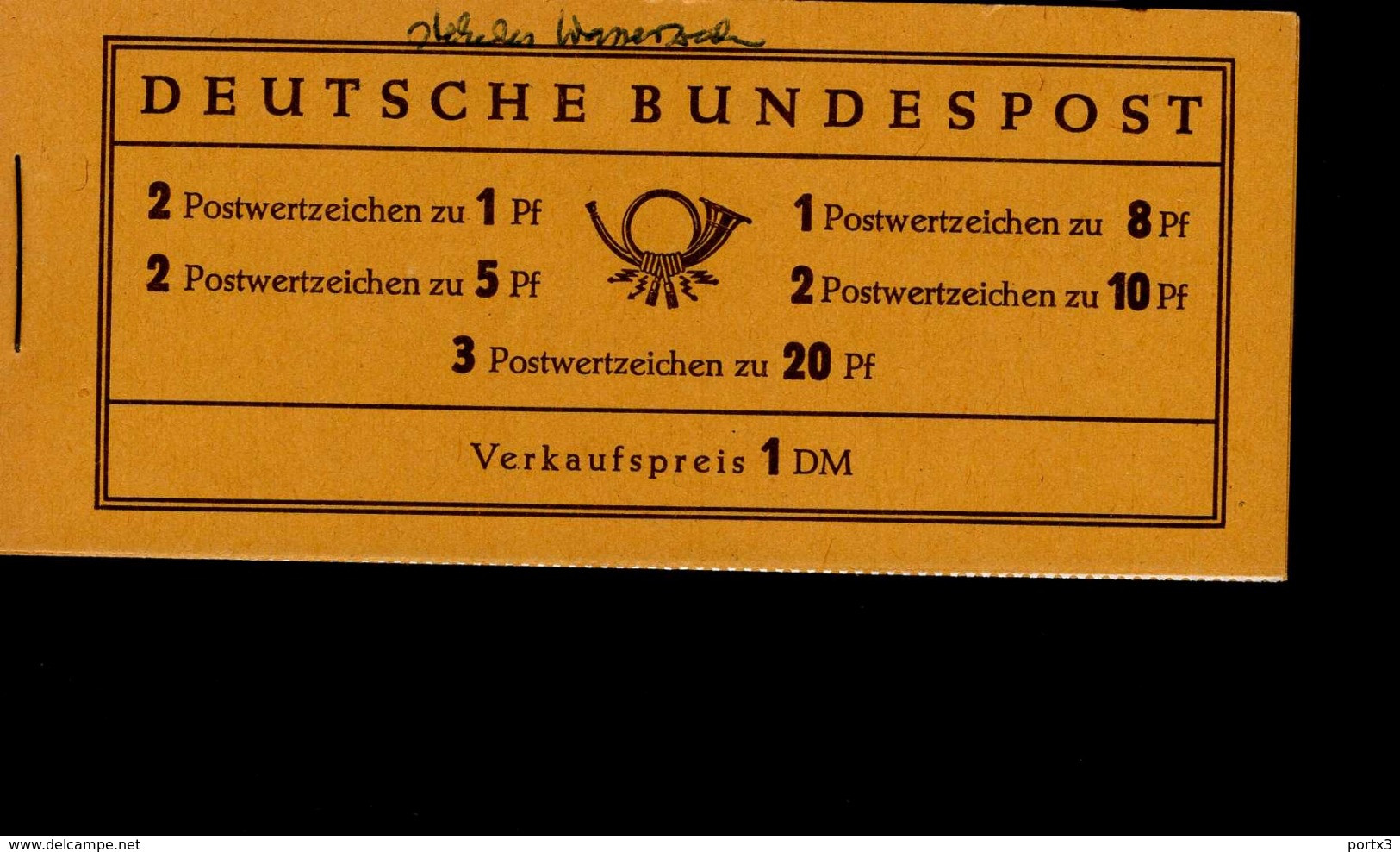 Markenheftchen Bund Postfr. MH 04 X Theodor Heuss MNH ** Neuf (4) Mit Rotem Randstreifen - 1951-1970