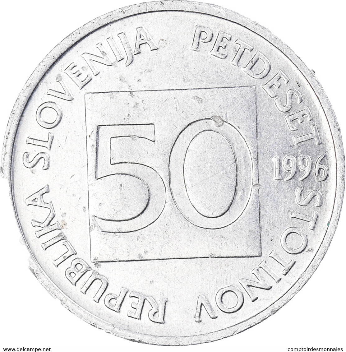 Monnaie, Slovénie, 50 Stotinov, 1996 - Slowenien