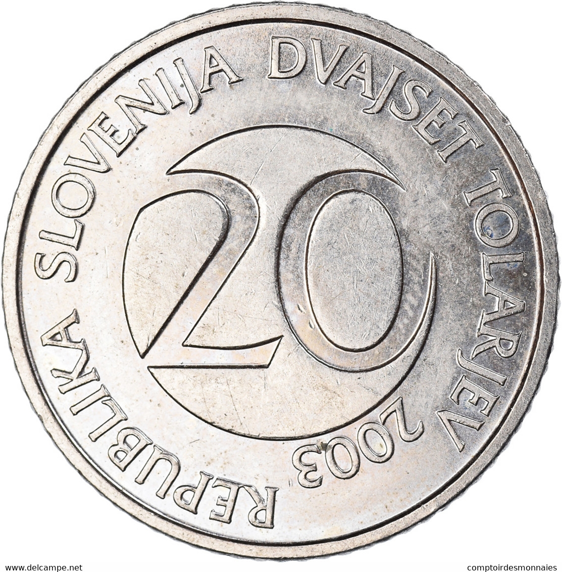 Monnaie, Slovénie, 20 Tolarjev, 2003 - Slovénie