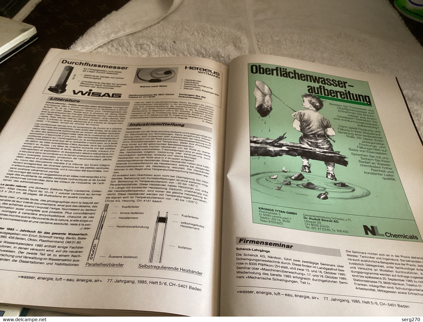 Sonderheft zum 15. ICOLD-Kongress 1985 in Lausanne Edition pour le 15e Congrès CIGB 1985 à Lausanne Edition for the 15th