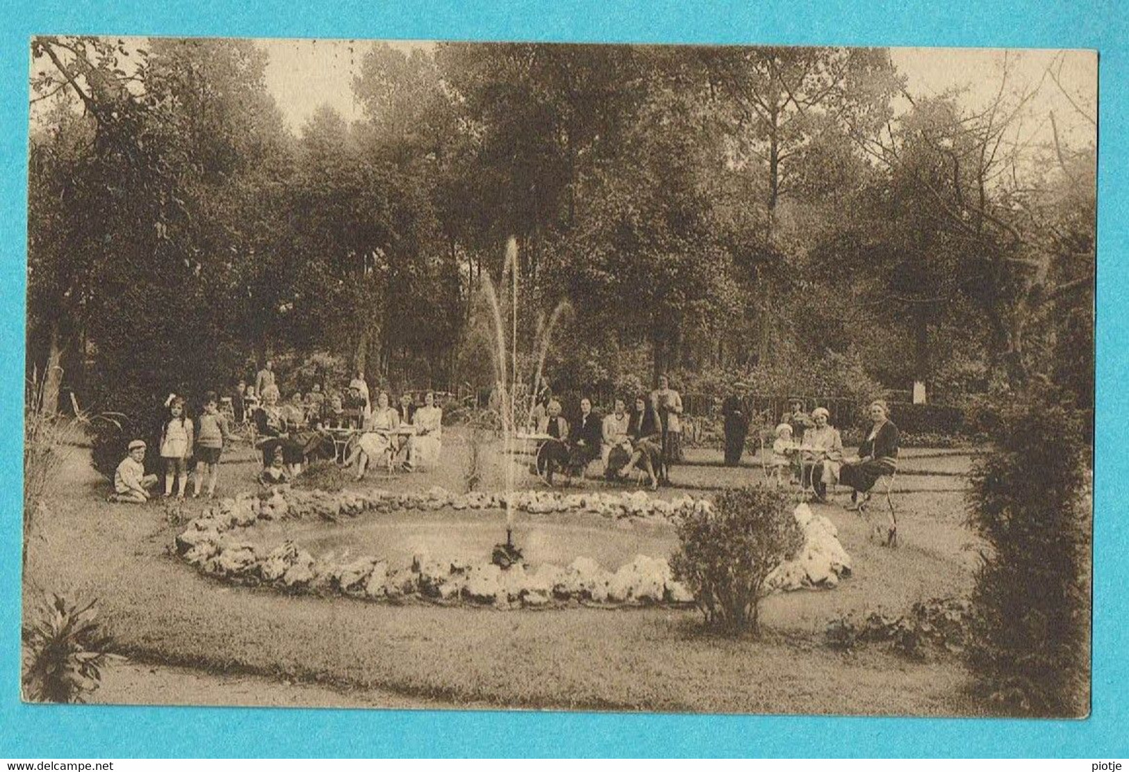 * Westerlo - Westerloo (Antwerpen - Anvers) * (Nels, Uitg A. Geerts - Berghmans) Parc De L'hotel Geerts, Fontaine Jardin - Westerlo