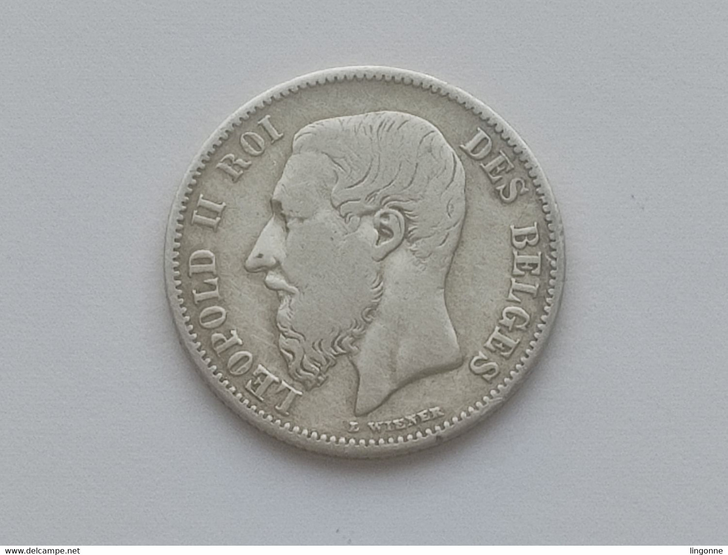 BELGIQUE - BELGIUM - 50 CENTIMES 1866 Léopold II - Légende FRANCAISE - Argent - 50 Cents