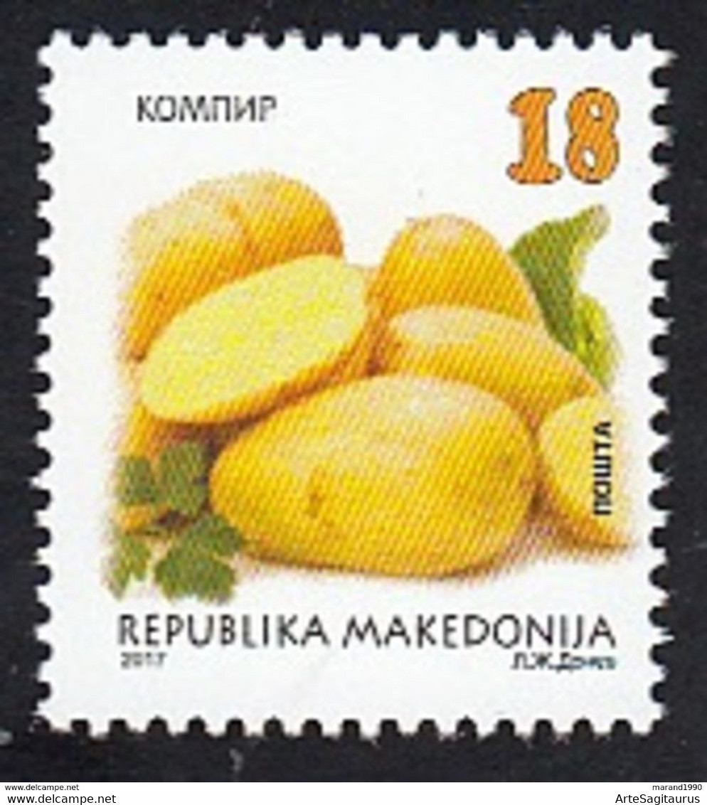 REPUBLIC OF MACEDONIA, 1997, STAMPS, MICHEL 788 - VEGETABLES-POTATO, Food, Vegetables, Flora + - Légumes