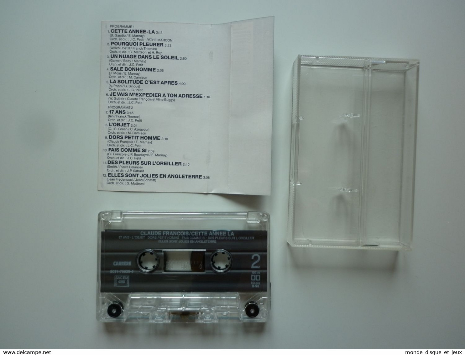 Claude François Cassette K7 Album Cette Année Là - Cassettes Audio
