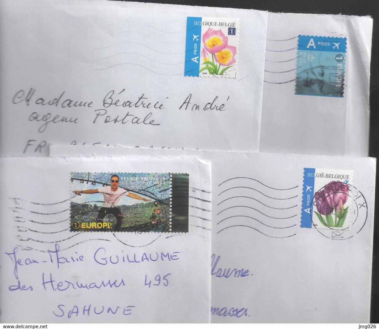 LETTRES  BELGIQUE  VOIR 5 SCANS - Otros & Sin Clasificación