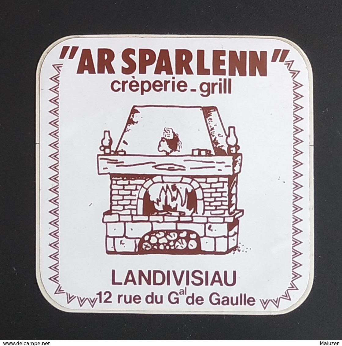 AUTOCOLLANT STICKER - AR SPARLENN - CREPERIE GRILL - 29 230 LANDIVISIAU - FINISTÈRE BRETAGNE - RESTAURANT - Stickers