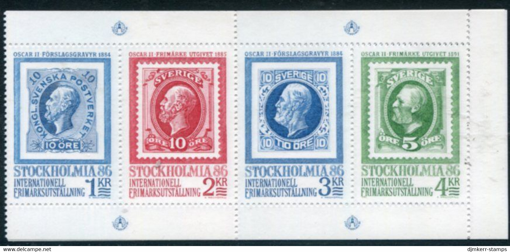 SWEDEN 1983 STOCKHOLMIA '86  Philatelic Exhibition MNH / **.  Michel 1239-42 - Nuevos