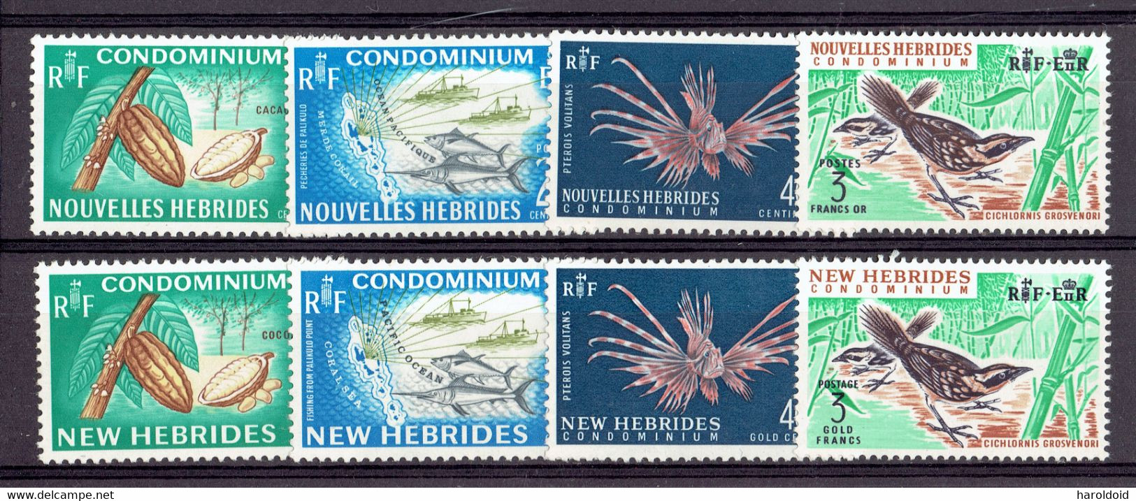Nouvelles-Hébrides - Les 2 Séries N°215/222 - X MH TB - 1965 - Collections, Lots & Séries