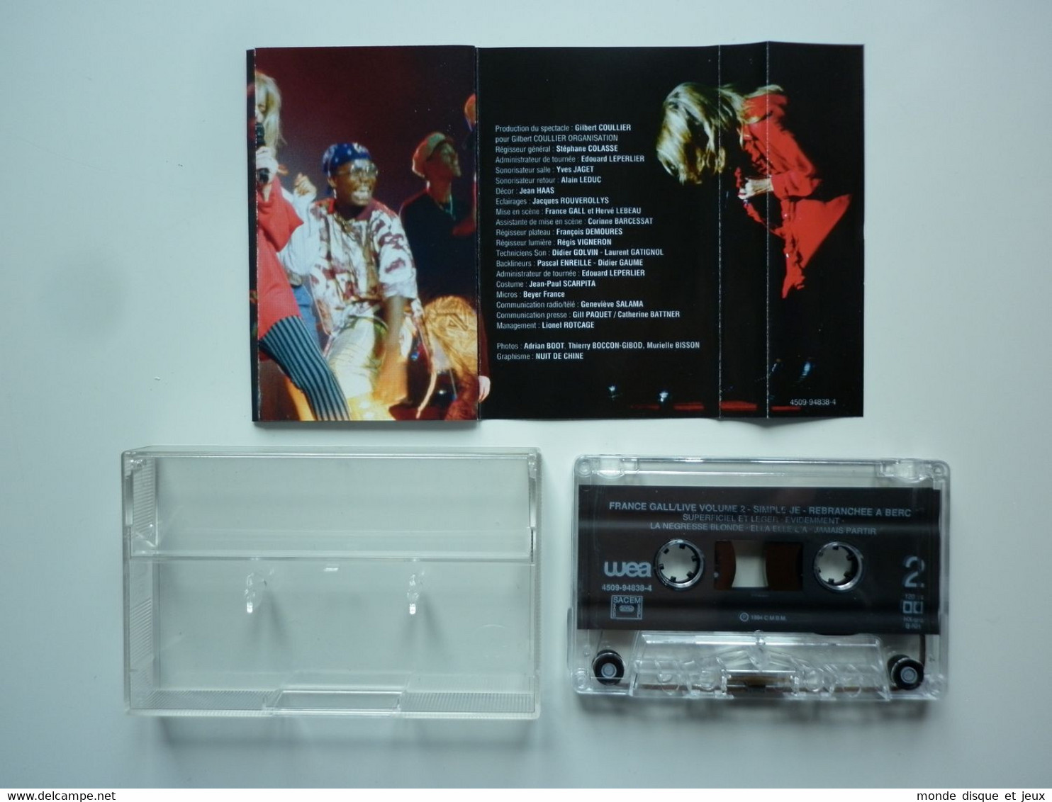 France Gall Cassette K7 Album Simple Je (Rebranchée A Bercy 93) - Cassettes Audio