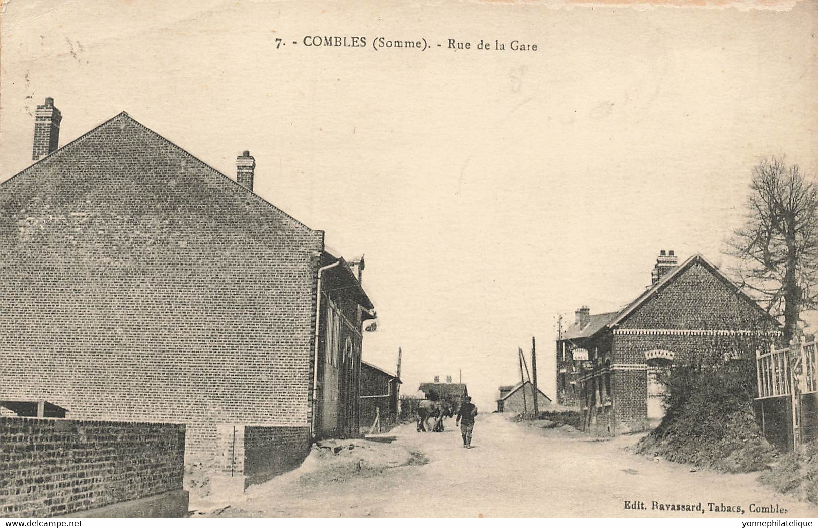 80 - SOMME - COMBLES - Rue De La Gare - Tabacs-café-éditeur RAVASSARD - 10403 - Combles