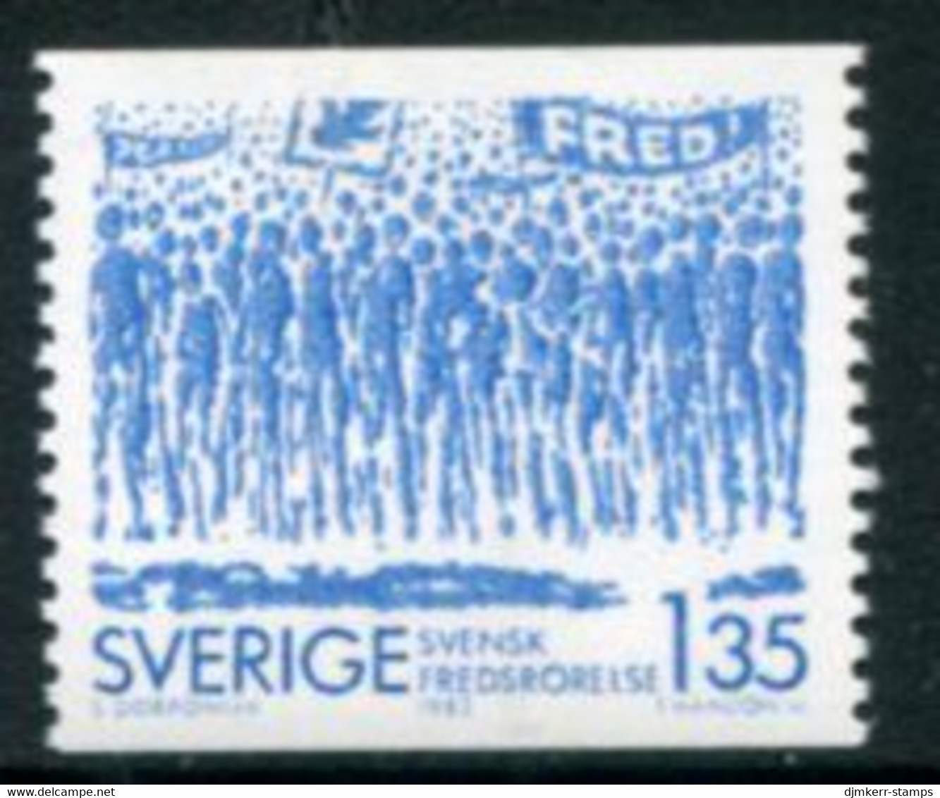 SWEDEN 1983 Centenary Of Peace Union MNH / **.  Michel 1224 - Unused Stamps