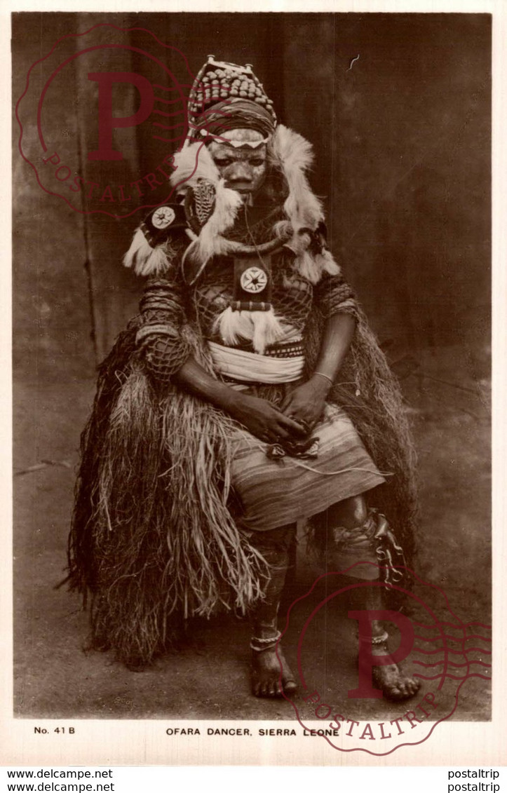 SIERRA LEONA // SIERRA LEONE. OFARA DANCER. - REAL PHOTO - Sierra Leone