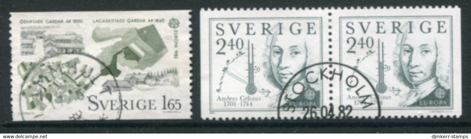 SWEDEN 1982 Europa: Historical Events Used.  Michel 1187-88 - Used Stamps