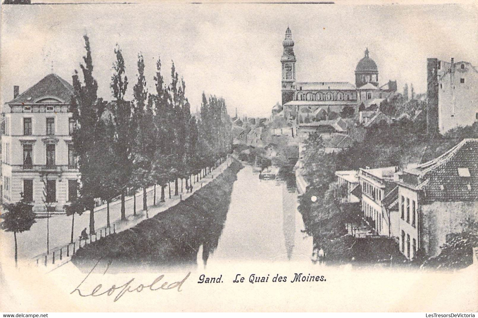 CPA Gent Gand - Le Quai Des Moines - Oblitéré à Liège En 1904 - Gent