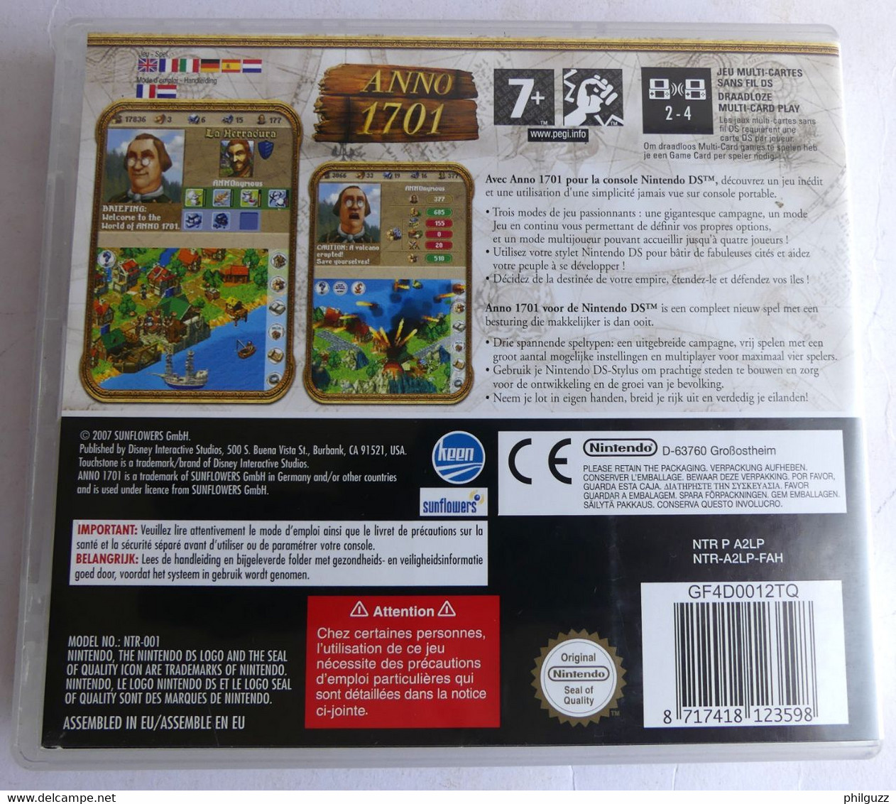 JEU NINTENDO DS ANNO 1701 2007 - Nintendo DS