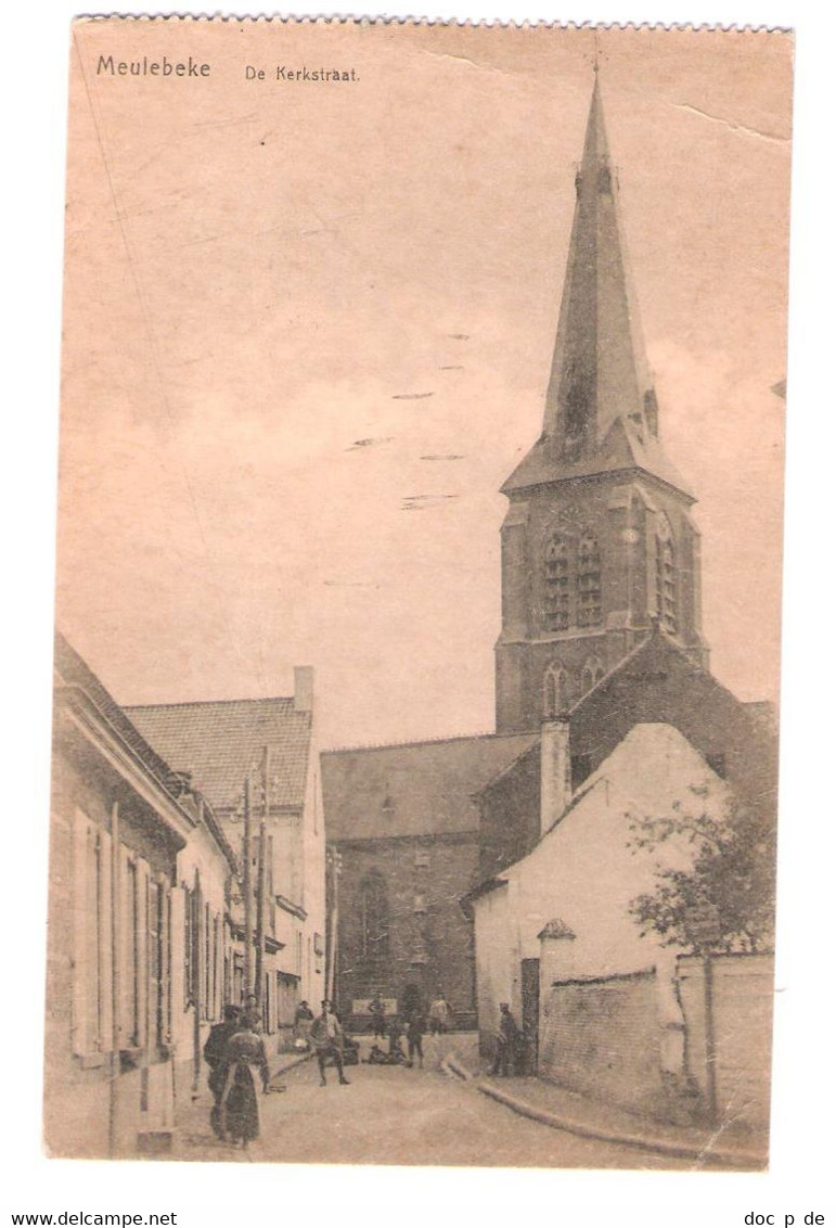 Belgie - Meulebeke - De Kerkstraat - Old Card - Meulebeke