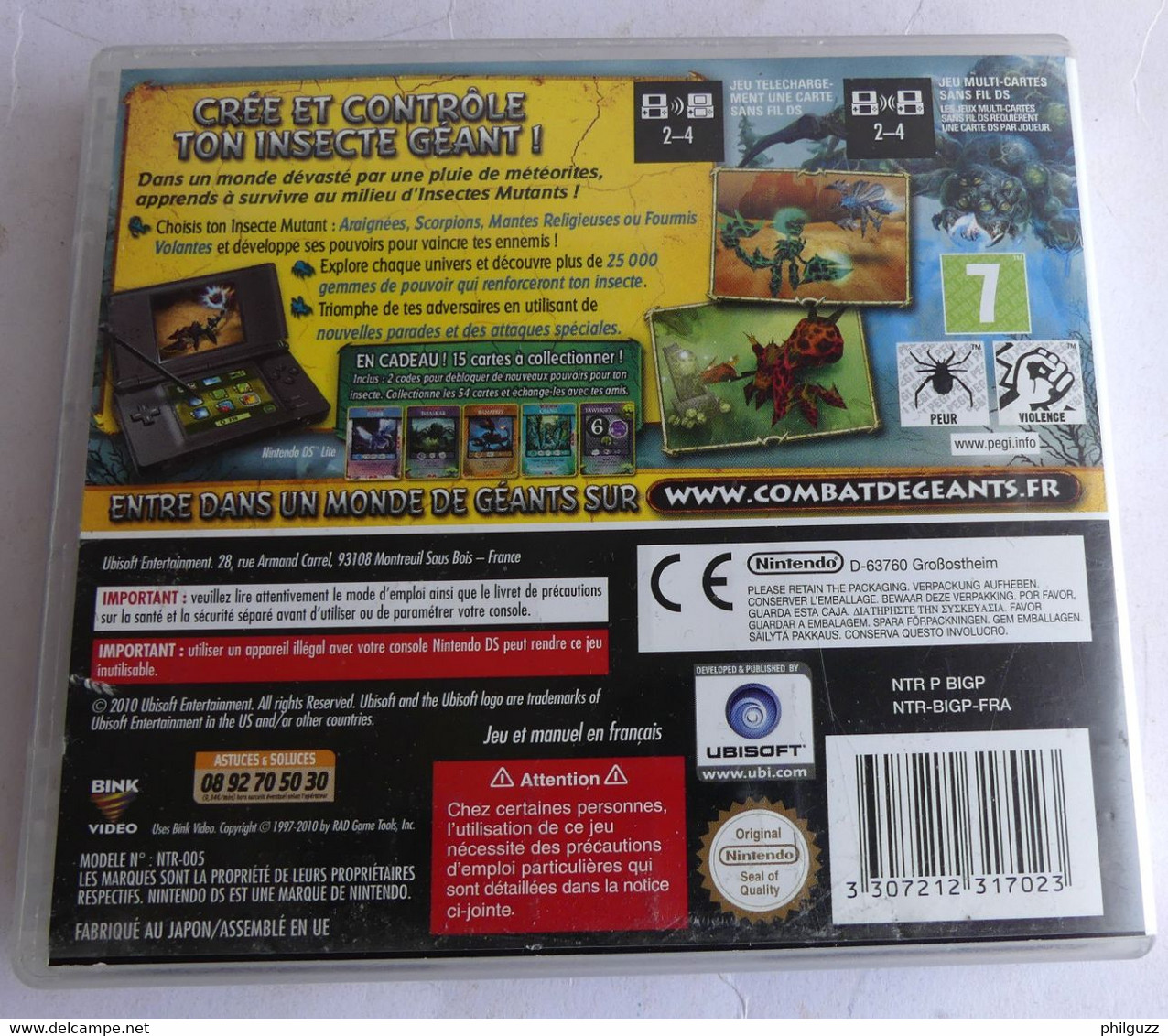 JEU NINTENDO INSECTES MUTANTS 2010 SANS NOTICE NI CARTES - Altri & Non Classificati