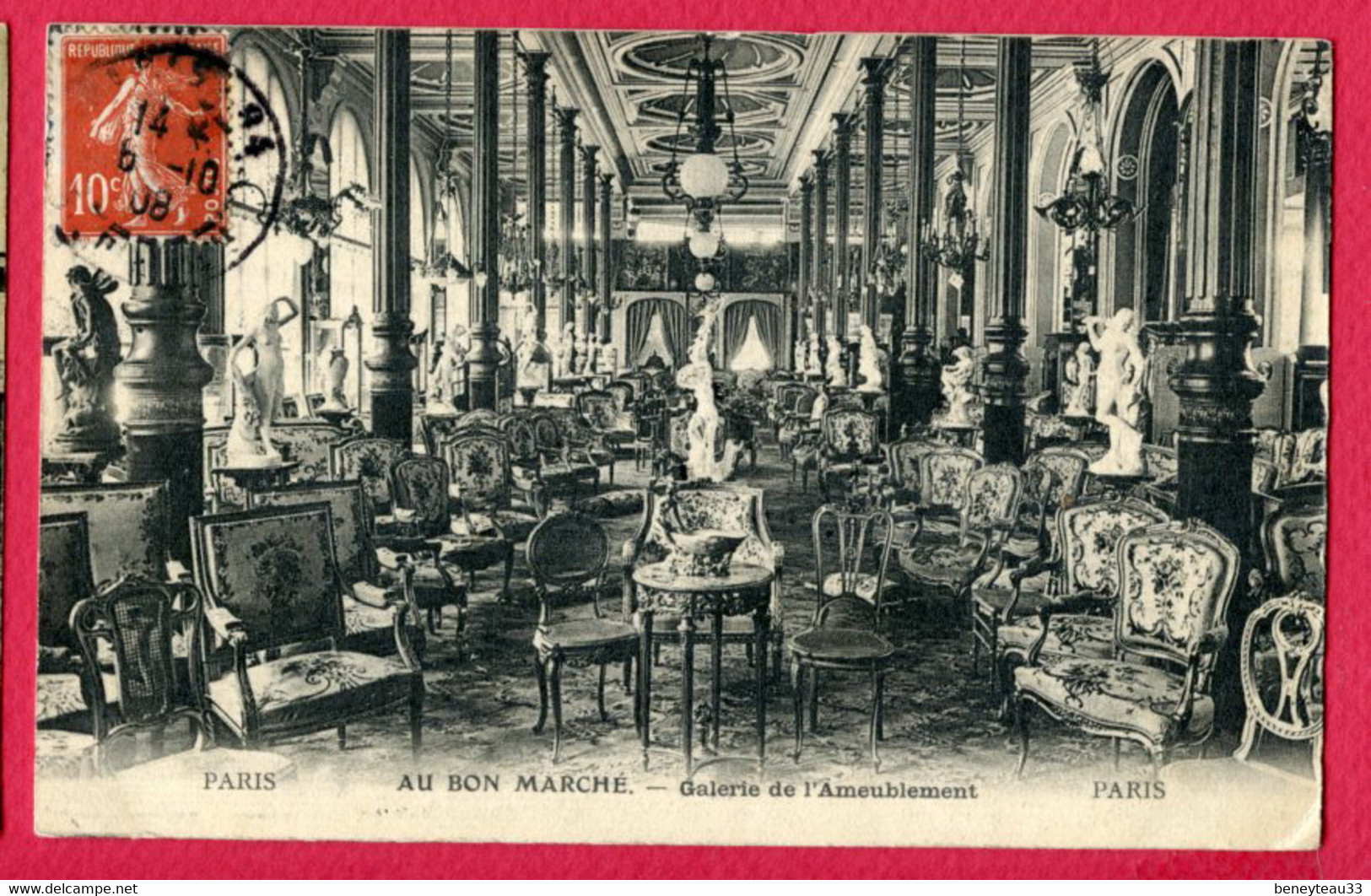 CPA (Réf : EE 110) PARIS (75 ILE DE FRANCE) AU BON MARCHÉ Galerie De L'Ameublement - District 07