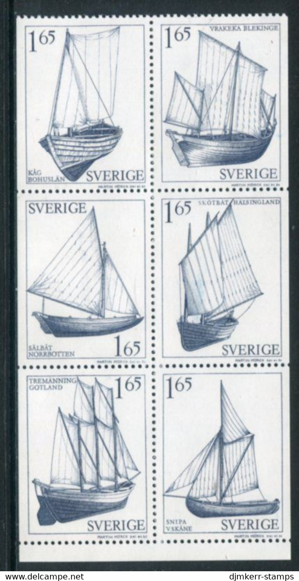 SWEDEN 1981 Traditional Boats  MNH / **.  Michel 1152-57 - Unused Stamps